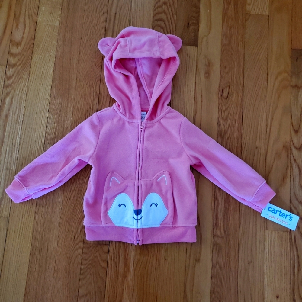 Adorable pink fox jacket